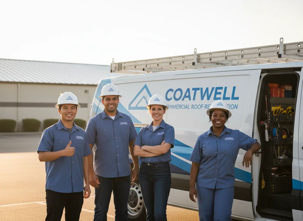 Commercial roof coating company in Plessis, NY